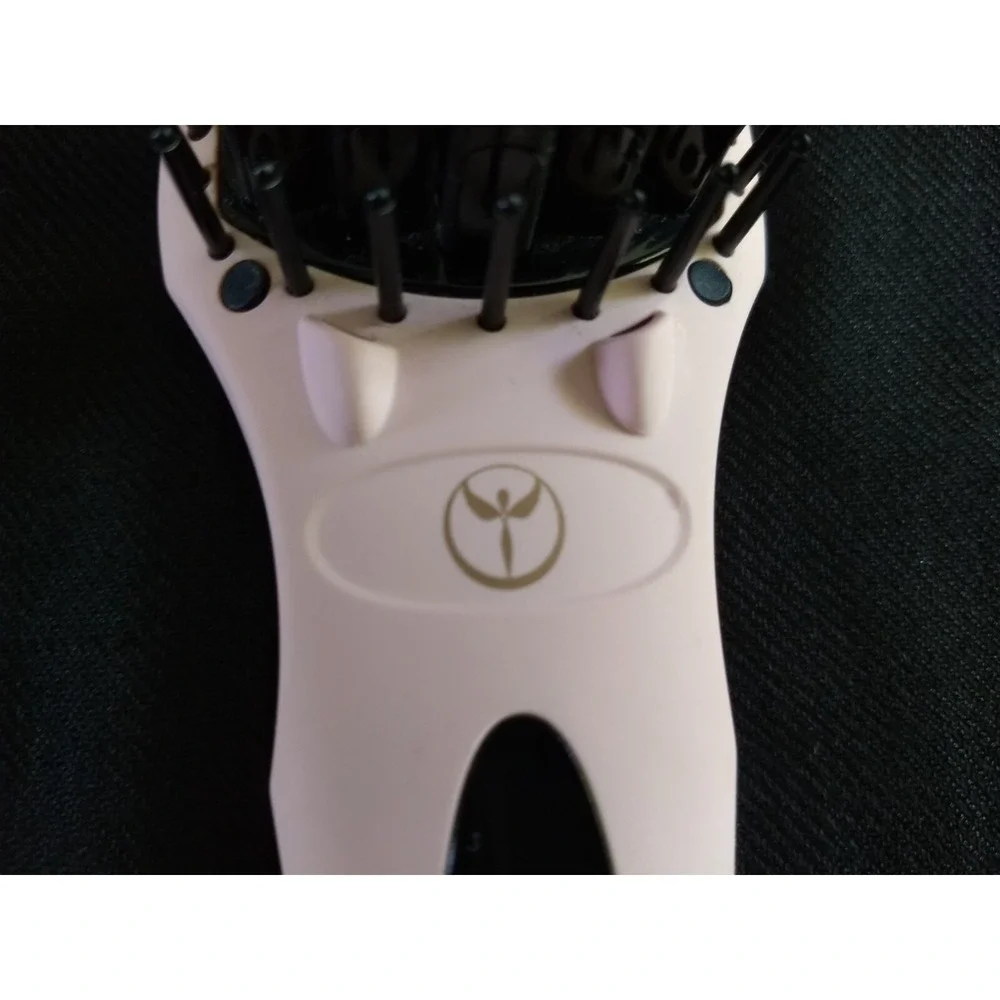 L'ange Hair‎ Straightening Brush Pink Ceramic Heated Styling Tool
